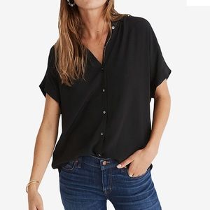 Madewell Central Drapey Shirt blouse sleeveless S/M